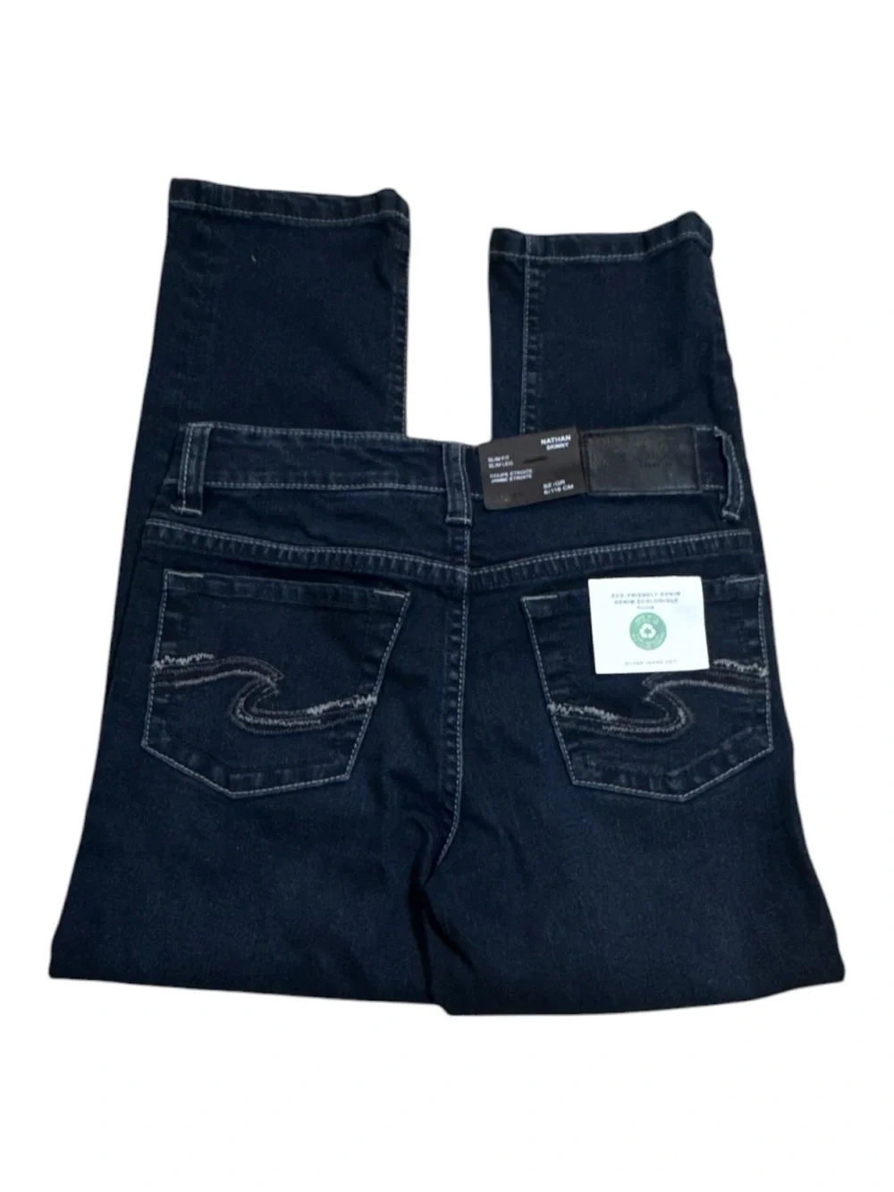 Silver Jeans Kids Dark Indigo Skinny Jeans Size 6 NWT - Picture 3 of 4